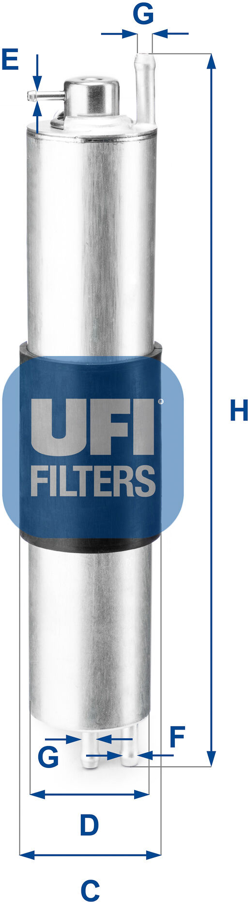 Ufi Kraftstofffilter 3184700 Filtereinsatz 315mm Für Bmw