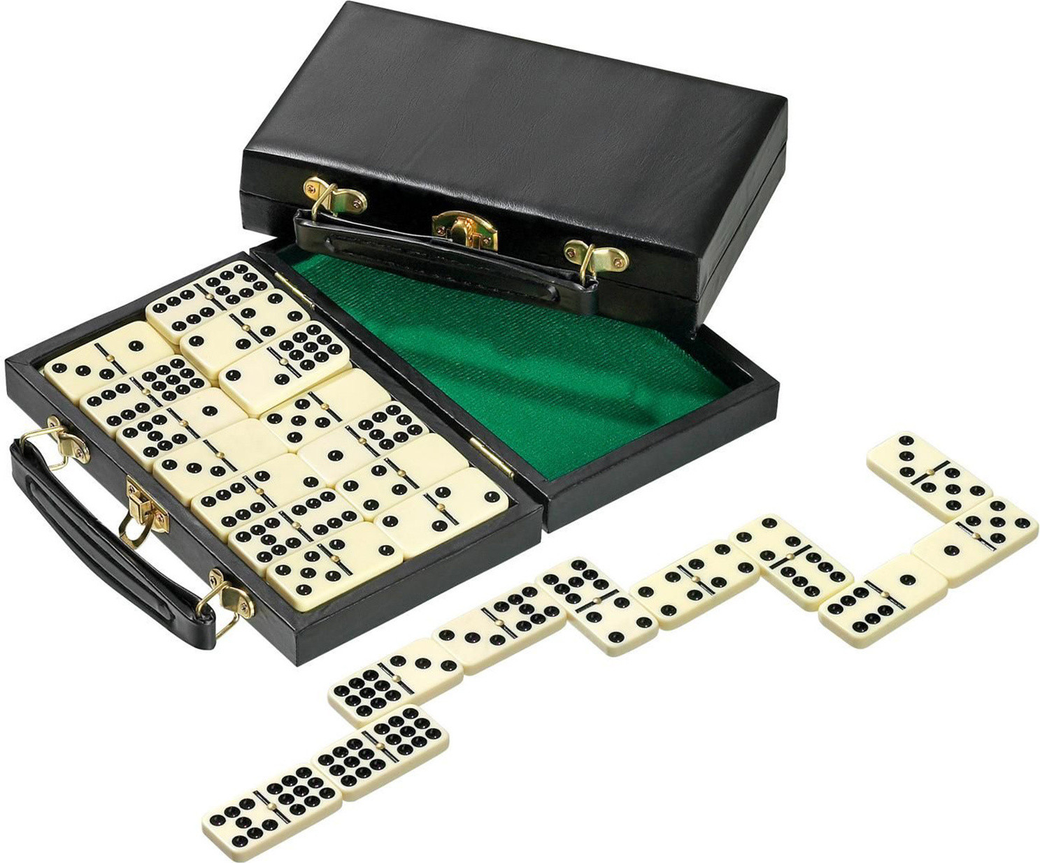 Philos-Spiele Philos 3601 Domino Dubbel 9 in kunststof koffer legspel