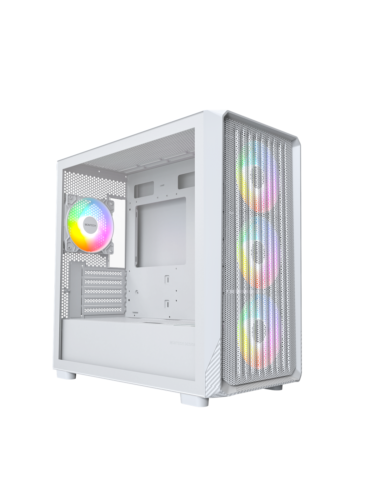 Montech X5M mATX White - Gehäuse - Minitower - Weiß