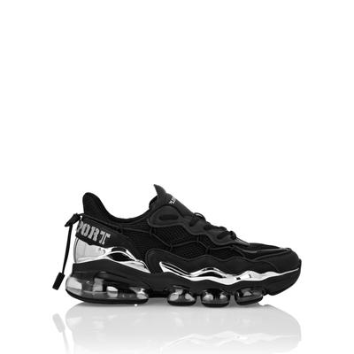 Sneaker PLEIN SPORT "Thunder", Damen, Gr. 37, Normalschaft, schwarz (0202, schwarz, schwarz), Schuhe Sneaker