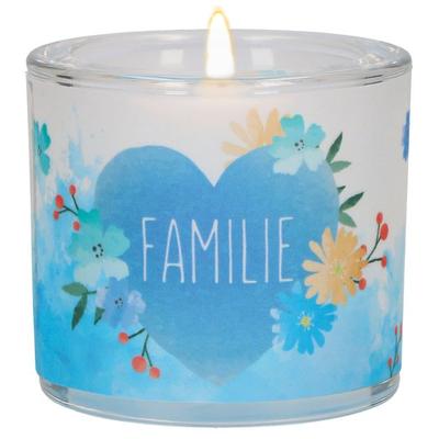 Windlicht aus Glas - Familie