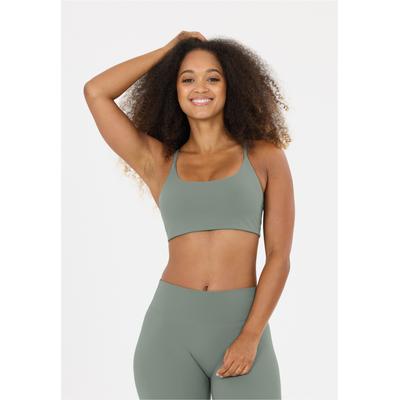 Sport-BH ATHLECIA "Emarri", Damen, Gr. XL, grün, 20% Elasthan, 80% Polyamid, unifarben, BHs Sport-BH, mit atmungsaktiven, gepolsterten Cups