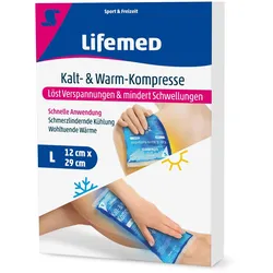 Lifemed Kalt- & Warm-Kompresse 29 cm x 12 cm blau Größe L