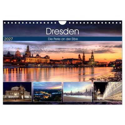 Dresden Die Perle an der Elbe (Wandkalender 2027 DIN A4 quer), CALVENDO Monatskalender
