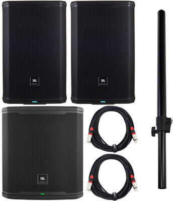 JBL PRX908 Basic Bundle noir