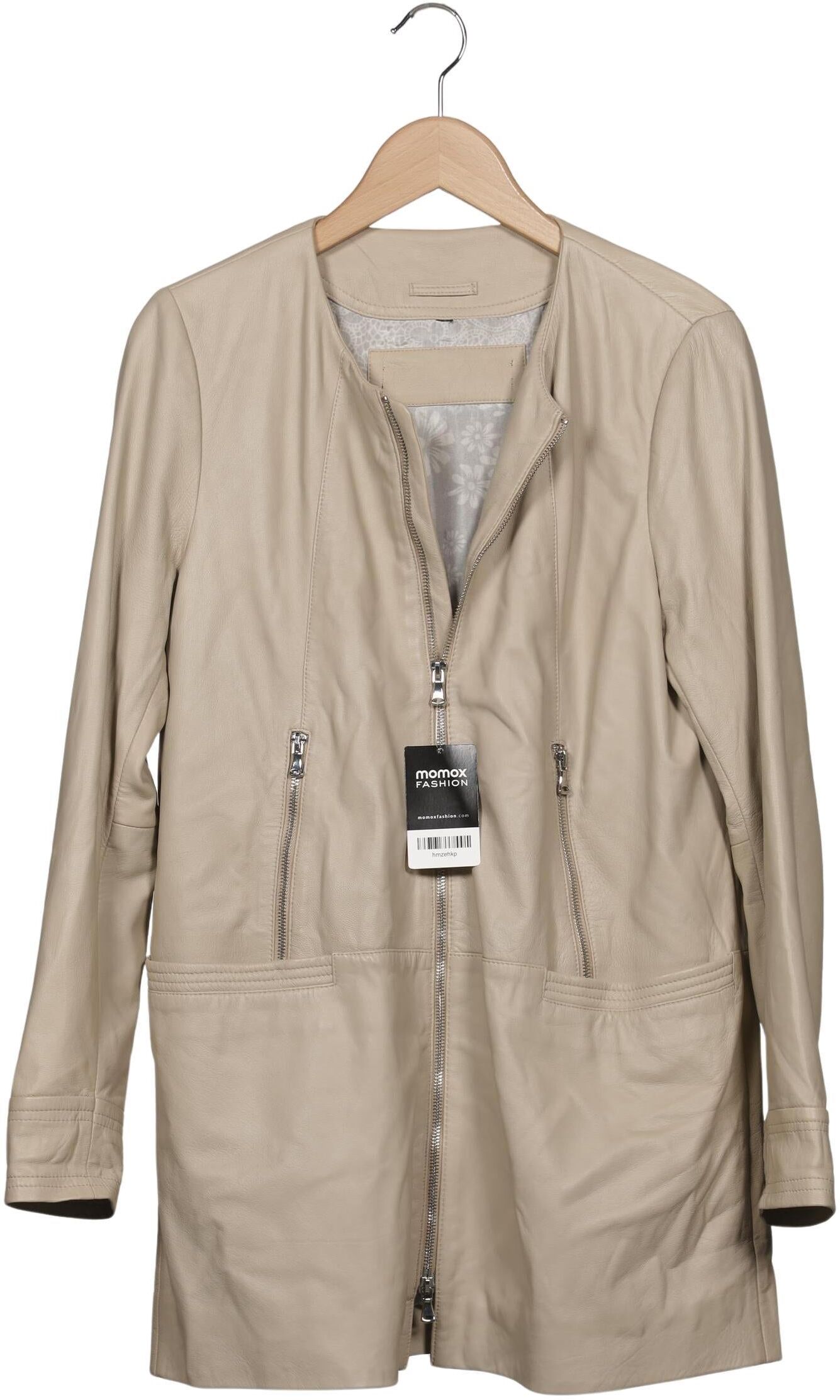 Oakwood Damen Mantel, Beige, Gr. XL, Synthetik / Leder - Second Hand