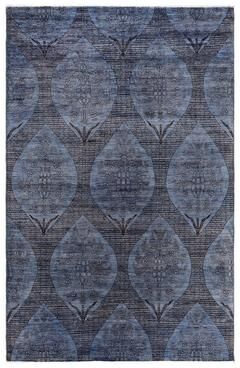 Overton "Vibrance One-of-a-Kind Hand-Knotted Area Rug - Gray, 5' 10"" x 8' 9"" - 5' 10"" x 8' 9"""