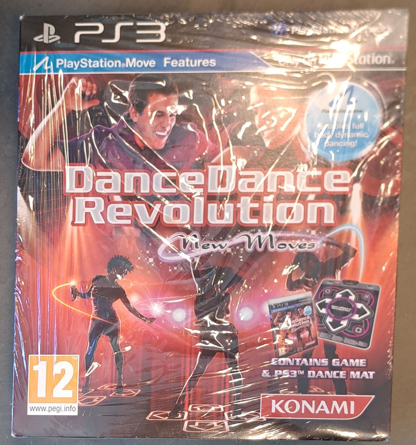 Dance Dance Revolution New Moves Peli ja Dance Mat (NIB) Ps3 (Käytetty)