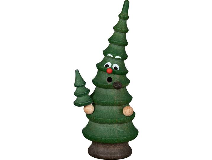 Räuchermännchen SAICO ORIGINAL Räucherbaum Sturmficht'l , grün, Räucherdeko, Räuchermännchen, Hohe 15cm
