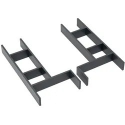 Neutrale Artikel Kosmetikeinsatz Set 3, lavagrau, 050-TSS-413-2 050-TSS-413-2