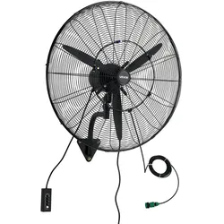 VEVOR 115W Industrieller Wandventilator 81 cm, 5,9 m/s Oszillierender Wandlüfter mit 3 Stufen Verstellbarem Winkel & Nebel, Gewerblicher Industrieventilator für Werkstatt Garage Lager Gym, Schwarz
