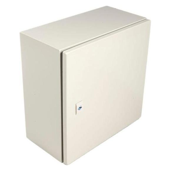RS PRO Mild Steel IP66 Wall Box, 400x400x210mm (7755325)
