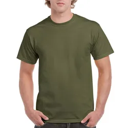 Gildan Herren Ultra Cotton T-Shirt 2000 military green S