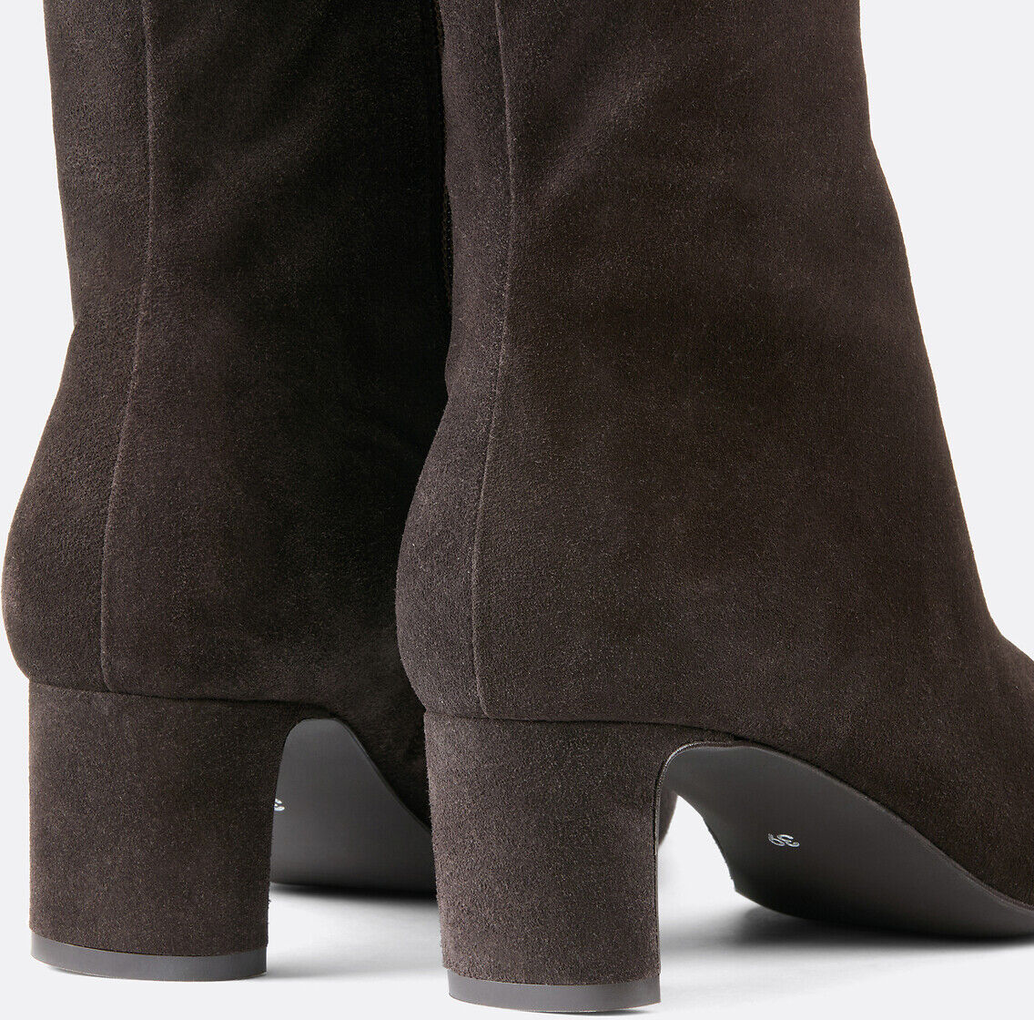 LA REDOUTE COLLECTIONS Boots en cuir à talon fin