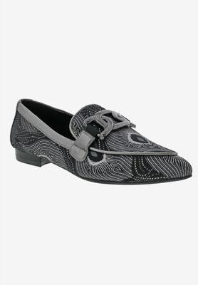 Women's Felix Casual Flat by Bellini in Black Silver Combo (Size 10 M)
