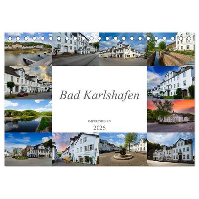 Bad Karlshafen Impressionen (Tischkalender 2026 DIN A5 quer), CALVENDO Monatskalender