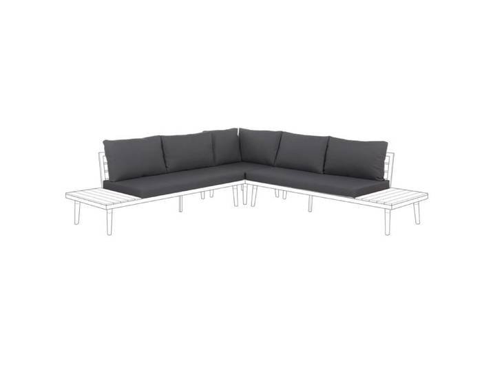 Ensemble de housses de coussins d'extérieur CORATO Gris