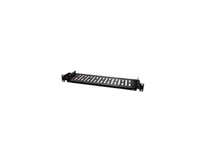 LogiLink SF1C25B - 19 inschuifvak (1 U) voor staande serverkasten met een diepte van minimaal 150 mm, max. 10 kg draagvermogen, zwart