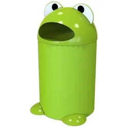 Leafield Abfallbehälter Buddy Frosch 75 L Grün niedlicher Abfalleimer in Form eines Froschs, Abfalleimer
