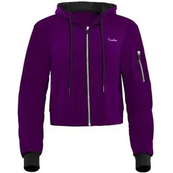 WINSHAPE Damen Functional Comfort One Pocket Jacket J009C, Größe M in Lila Lila