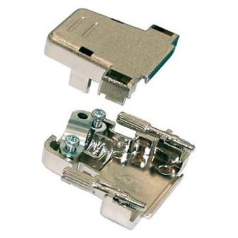 Intronics 15 pole D-sub connector hood plastic metalized (EF4173)