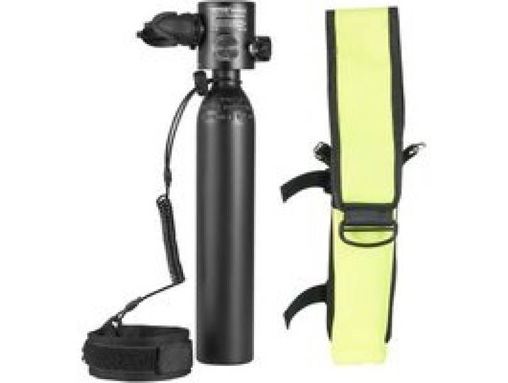 VEVOR Bouteille de plongée portable de 0,5 L, bouteille d'oxygène, pour respiration 5-10 minutes, profondeur de plongée de 30 m, kit de réservoir pulmonaire pour exploration ou sauvetage sous-marin