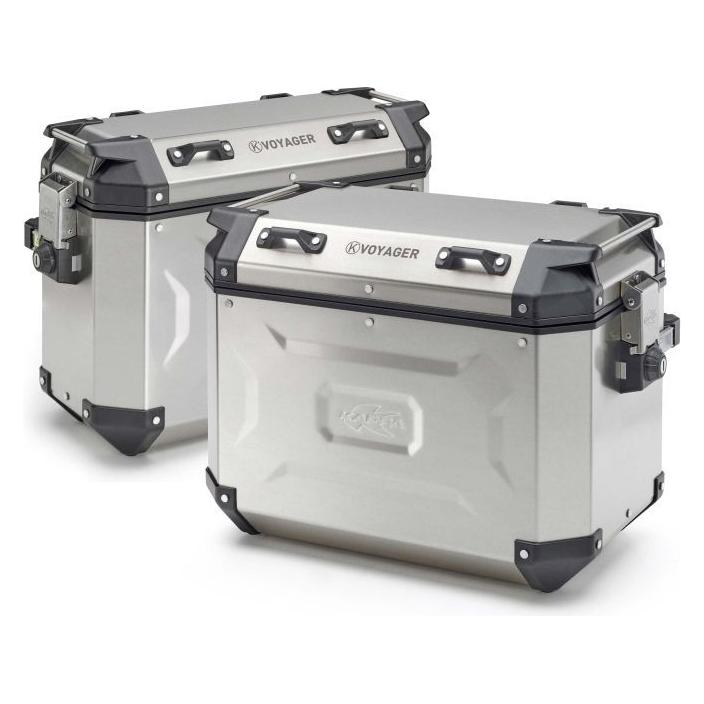 Kappa KOFFER K-VOYAGER MONOKEY ALU 48+37L SI. PR (48 l) (KVG4837APACK2)