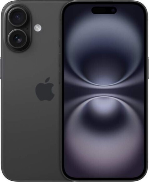 Apple iPhone 16 Schwarz - Smartphone - Mobiltelefon - 128 GB