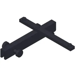 Giese Sky Hakenleisten 31949-14 schwenkbar, mit 4 Haken, schwarz matt