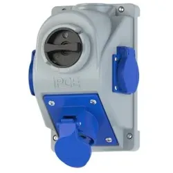 PCE 96061352 CEE-Wandsteckdose COMBO-POL 16A 3p 6h IP44