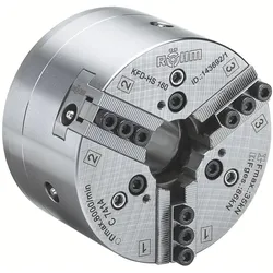 Röhm Kraftspannfutter KFD-HS 250, 3-Backen, Spitzverzahnung 90°, Zylindrische Zentrieraufnahme 220 - 144260