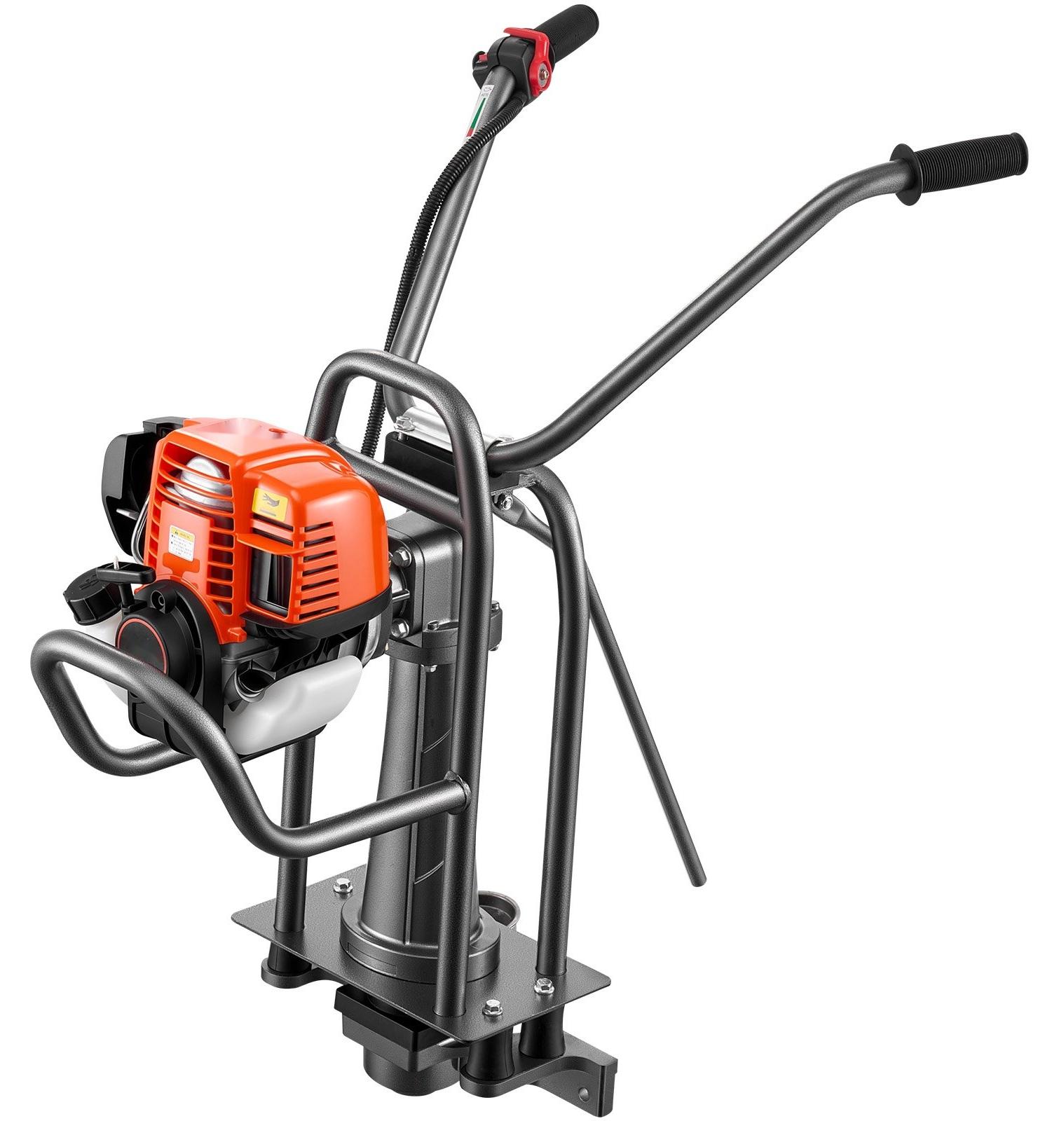 Betonrüttler - Benzinbetriebene Vibrationsbohle - 4-Takt-Motor - 1,16 PS - Höhenverstellbarer Handgriff - Stützstange - Für Nasszement