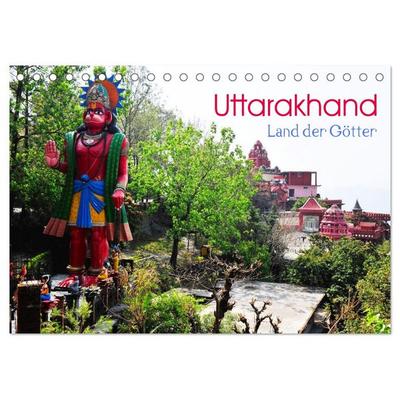 Uttarakhand – Land der Götter (Tischkalender 2026 DIN A5 quer), CALVENDO Monatskalender