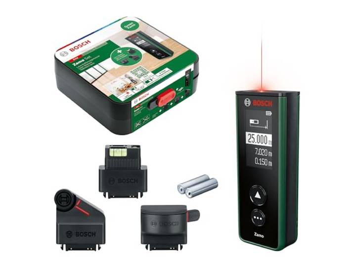 Bosch laserafstandsmeter Zamo 4e generatie met 3 adapters