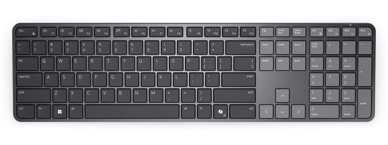 Dell Pro 7 Slim KB726 kabellose Tastatur - QWERTZ DE - graphit KB726-BLK-GER