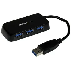 StarTech ACC.ST4300MINU3B.com Hub USB 3.0 4 ports - Mini Hub USB3 Externe. (USB-A, 4 Ports), Dockingstation + USB Hub, Schwarz