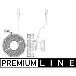 Kupplung Kühlerlüfter MAHLE CFC 251 000P