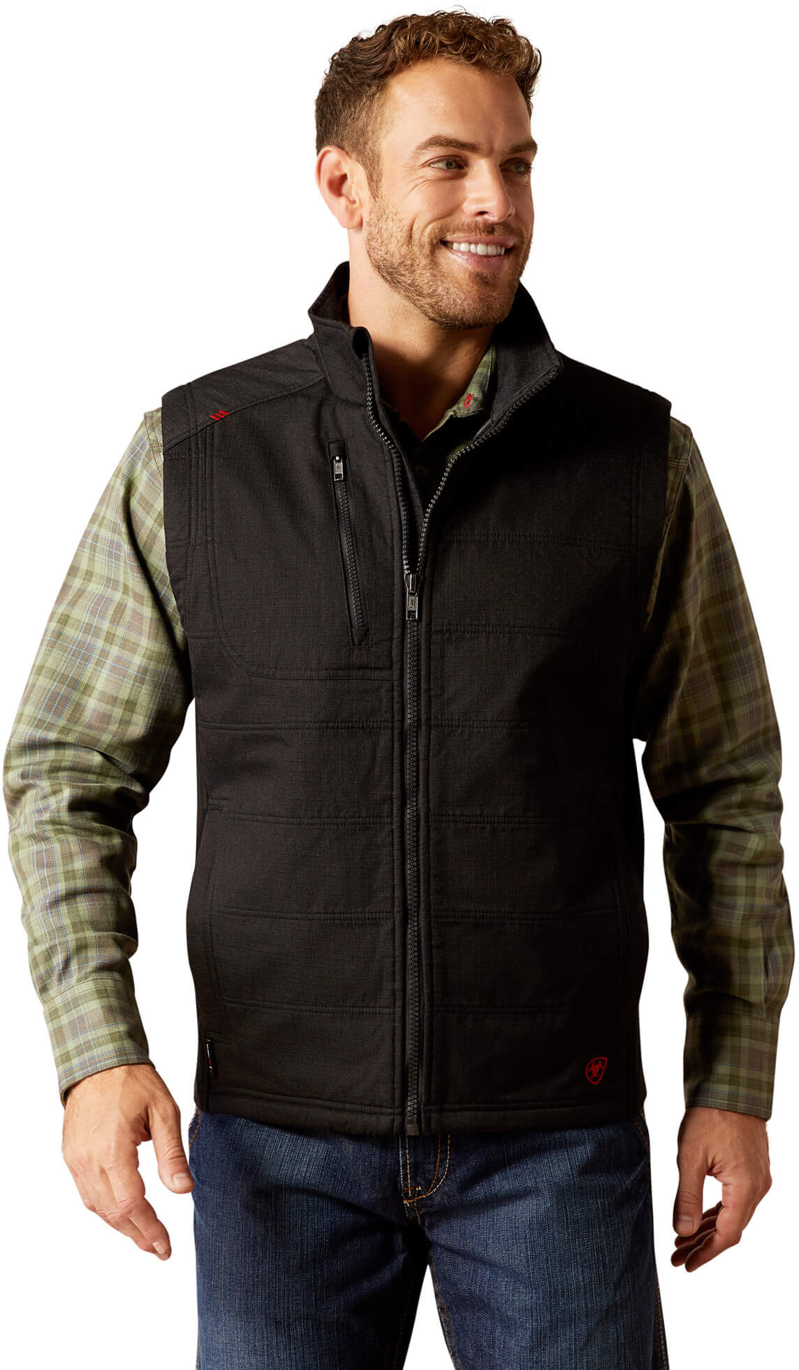 Men's Flame-Resistant Cloud 9 2.0 Insulated Vest in Black, Size: Medium by Ariat