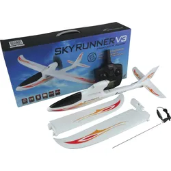 AMEWI 24058 - RC Flugzeug, SKYRUNNER V3 Gyro, 2,4 GHz, RTF