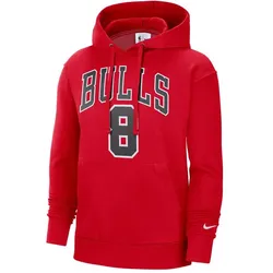Nike, Herren, Sportshirt, Chicago Bulls Essential Men's NBA Fleece Pullover Hoodie (XL), Rot