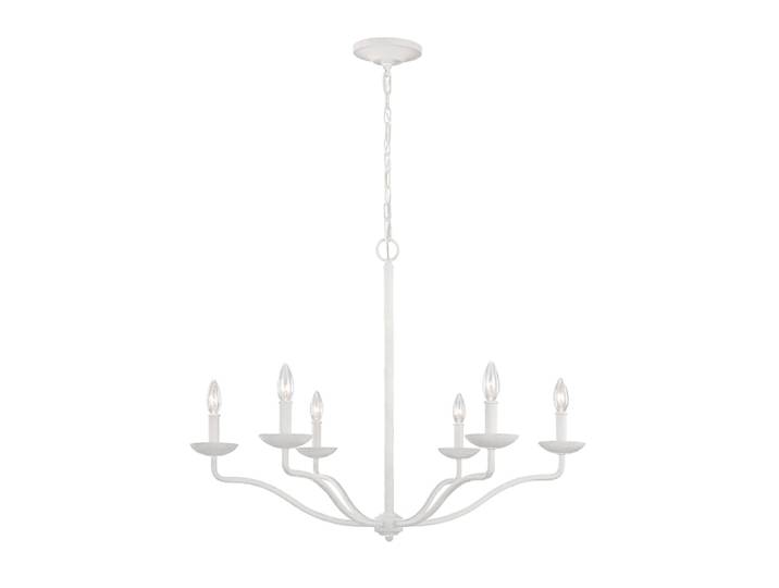 Lustre en métal plâtre blanc