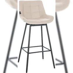CLP Barhocker Weston Schwenkbar creme/Kunstleder