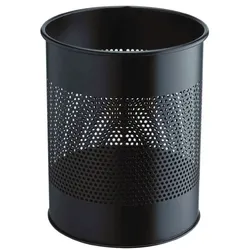 Durable Stahl-Papierkorb 15 L schwarz, 26x31.5 cm
