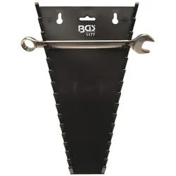 Halter für Maul/-Ringschlüssel, 15 Auflagen - schwarz