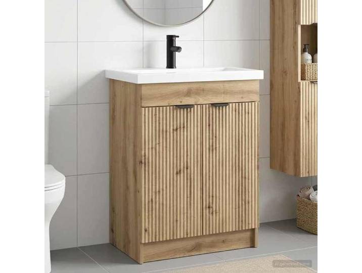 Ensemble de mobilier de salle de bain Chêne artisanal 3404153