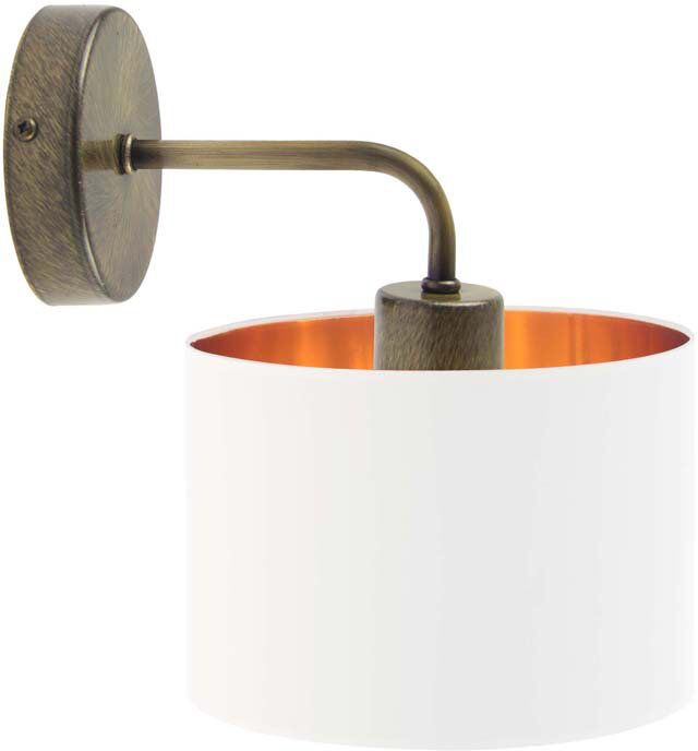 Canora Grey Reiban Steel Armed Sconce White 25cm H X 25cm W X 25cm D