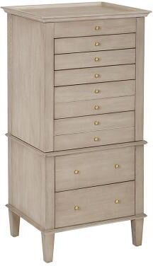 Grace Jewelry Cabinet - Washed Wood - Ballard Designs