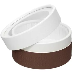 MONOUSO - Zweifarbig Backofengeeignet KuchenBox aus Karton mit Backform und Fenster Ø10x5,5cm 200ml (50 Stück)