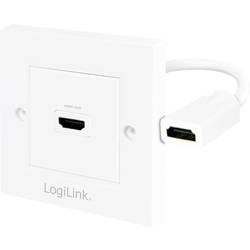 LogiLink AH0014 HDMI Adapter [1x HDMI-Buchse - 1x HDMI-Buchse] Weiß