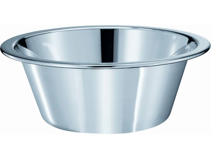 Schüssel RÖSLE, silber (silberfarben), B:35,5cm H:14,5cm T:35,5cm Ø:35cm, Edelstahl 18/10, Schüsseln, Schüssel, konisch, spülmaschinengeeignet